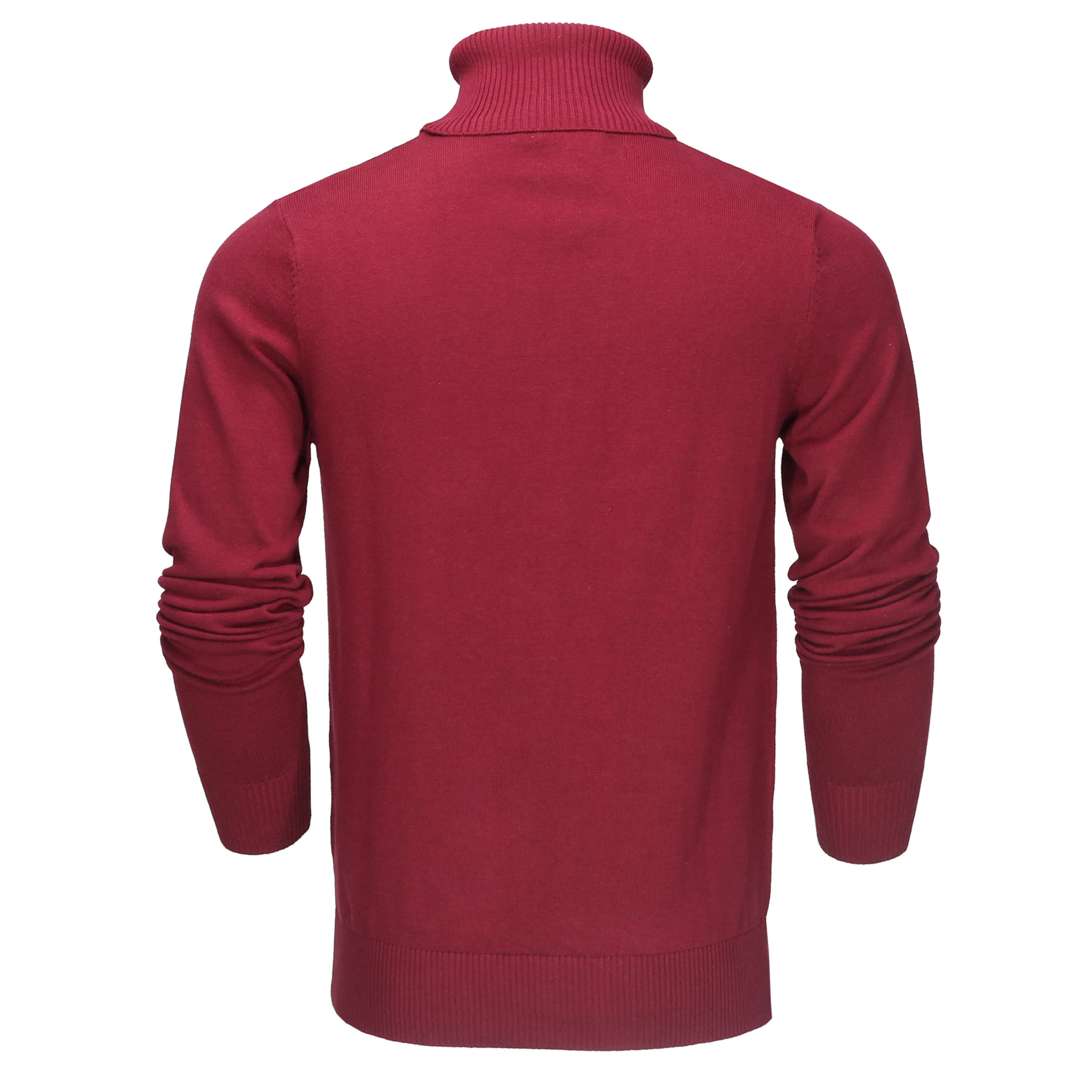 Mens fine knit 2024 polo neck jumpers